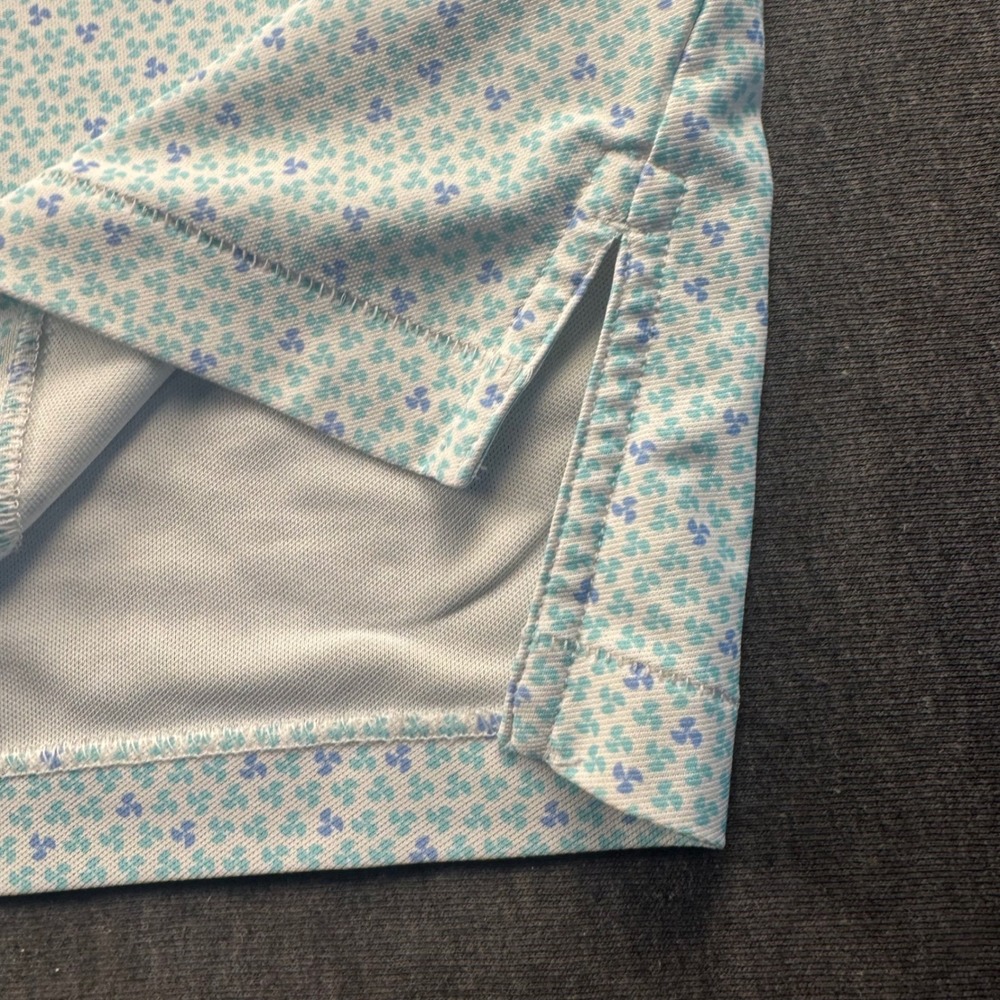 Peter Millar Summer Comfort Mens XXL Blue Floral Clover Golf Polo Shirt XXL - Picture 5 of 11